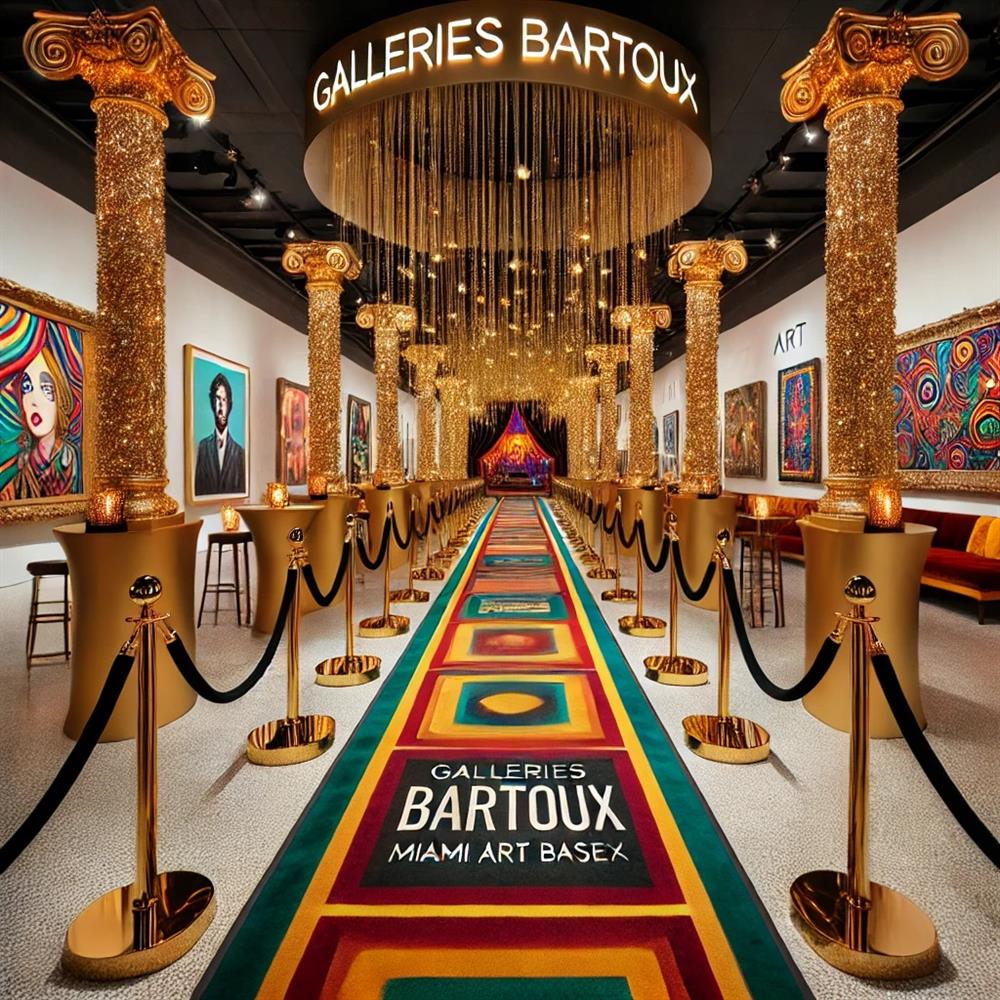 Galeries Bartoux Exhibit decor Art Basel